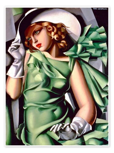 Poster junge dame - poster, mit