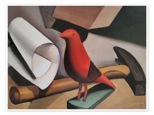 Poster der rote vogel - poster, 1922