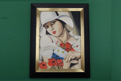 ölgemälde frau mit - "frau,